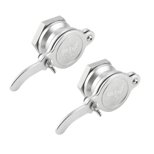 2 Packs Honey Valve Tool Stainless Steel Honey Gate Honey Bucket Accesories Beekeeping Tool for Honey Extractor Bottling Pail, Easy to Install/614