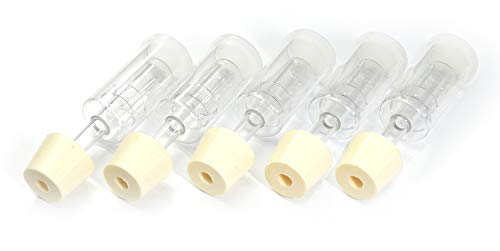 (5 Pack) Three-Piece Airlock and Drilled #6 Stopper Fermentation Beer Making Wine Making Kombucha Fits Gallon Jugs (5)