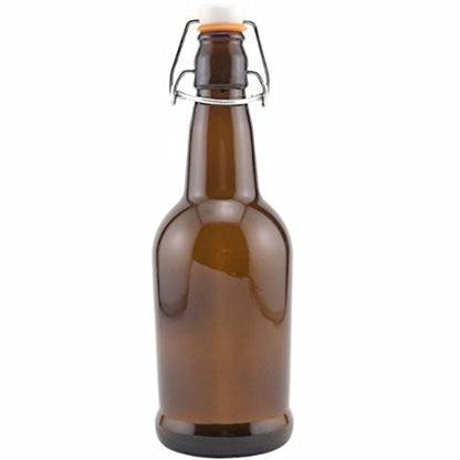 Brewcraft HOZQ8-1232 Amber Ez Cap Bottles, 16 oz. (Pack of 12)