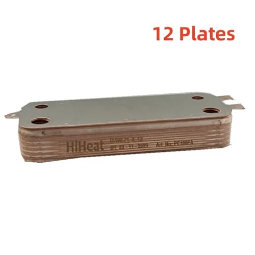12 Plate Heat Exchanger Beer Wort Chiller Cooler 304 Stainless Steel for Cooling Counterflow Chiller Water Heating