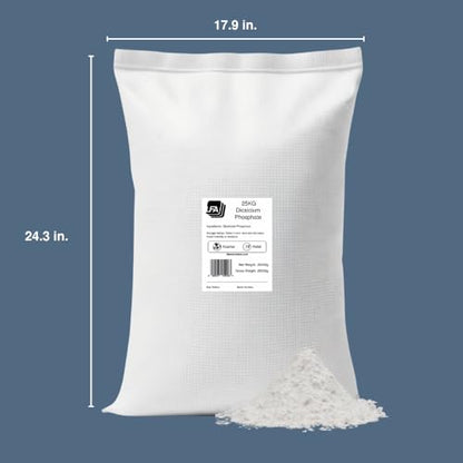 Dicalcium Phosphate Anhydrous DCP Powder - 25 kg (55 lb) - Food Anti-Caking Agent & Supplement Filler Excipient - Tablet & Capsule Flow Glidant - size: 881 Ounce (Pack of 1)