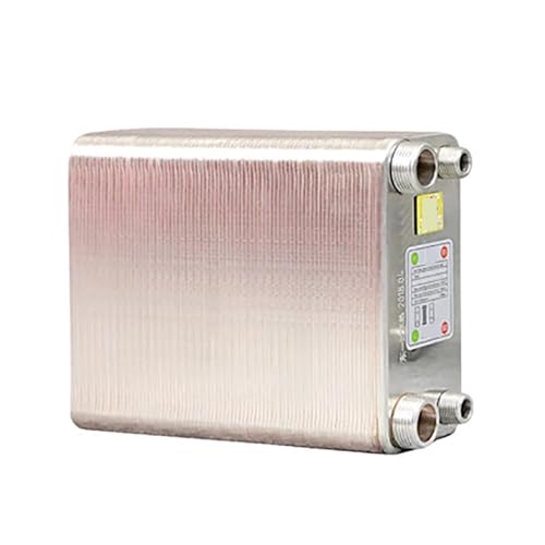 60 Plates Stainless Steel Heat Exchanger Beer Wort Chiller Cooler Home Brewing Beer Brazed Plate Type Water Heater SUS304(Same Side) - size: Same side
