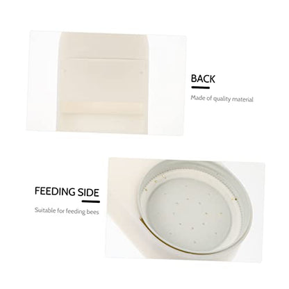 2pcs Beehive Water Dispenser with Design Durable Bee Feeder for Beekeeping Easy Observation of Water Level for Entrance Internal Feeding