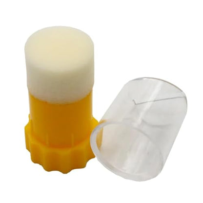 4pcs Queen Bee Marking Bottle Plastic Marker Tube Catcher Cage with Plunger Plush for Beekeeper Equipment