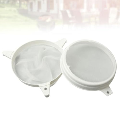 Double Sieve Honey Strainer Beekeeping Tool Sturdy Plastic Frame Anti-Rust Nylon Mesh Honey Filter Efficient Beekeeping Use