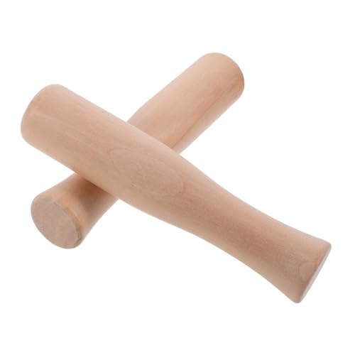 SOLUSTRE 2pcs Garlic Grinder Tool Handheld Kitchen Pestle Food Pounder Spice Sticks Sauerkraut Pounder Canning Stick Tools