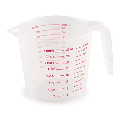 Norpro 4-Cup Capacity Plastic Measuring Cup, Multicolor - size: 4 cup (Pack of 1)