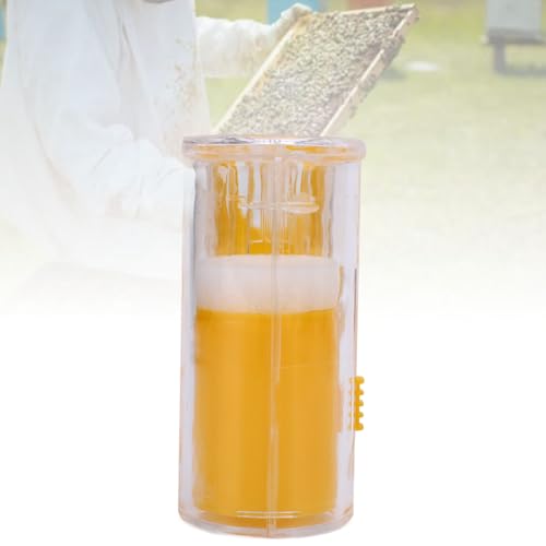 Professional Queen Bee Marking Kit with Cage, 0-99 Number Stickers, and Tweezers for Beekeepers in Blue (Yellow) - color: Yellow