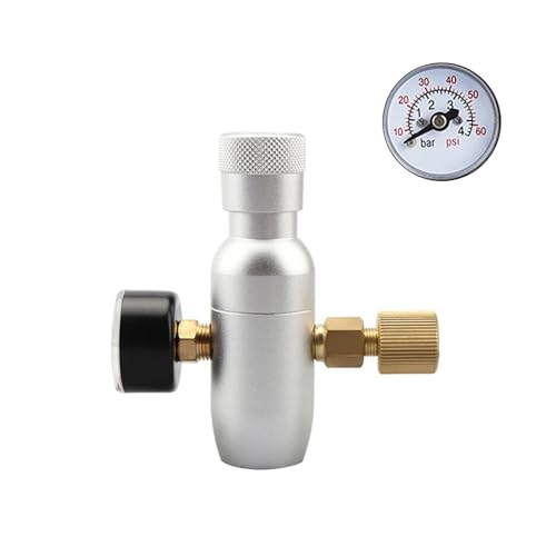 Home Brewing Newest Co2 Charger Kit, 0-60PSI Co2 Regulator Mini Keg Charger with Ball Lock Gas Disconnect Portable for Home Brewing Wine Accessories(Type 1) - color: Type 1