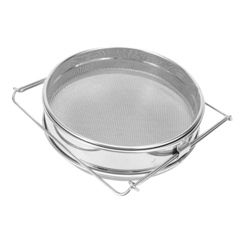 Healifty Honey Strainer Filter Sturdy Stainless Steel Double Layer Sturdy Honey Filtering Tool with Double Sieve Design for Efficient for Beekeeping