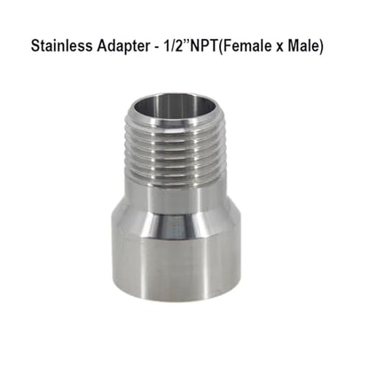 Wine Making- Home Brewing Kettle Retrofit Part Weld 1/2" NPT Coupler 304 Stainless Steel Homebrew DIY Brewing Kettle Wine Accessories(Plug)