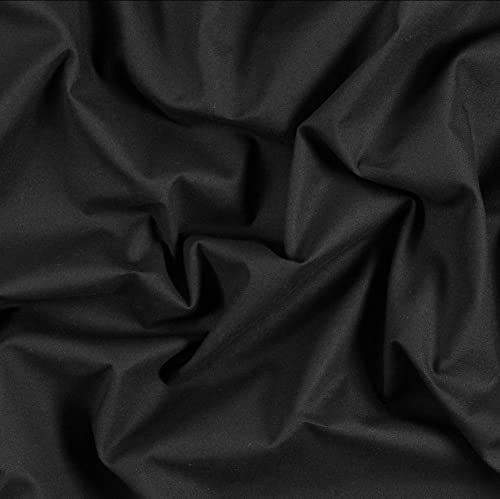 AK TRADING CO. Muslin Fabric/Textile - Draping Fabric - Black 5 Yards Medium Weight - 100% Cotton (60in. Wide) - color: Black, size: 5 Yards