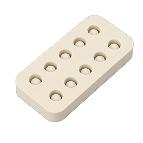 Mold for Queen Cells,Silicone Beekeeping Grafting Cup Mold,Wax Queen Grafting Cups Essential Beekeeping Tool for Queen bee Beekeepers Sturdy applies to Reproduction of Bees (Double Row) - size: Double Row