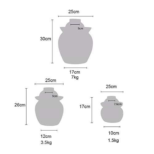 Fermentation Jar Traditional Chinese Porcelain Pickle Jar,Ceramics Fermenting Crock Kit with Water Seal Airlock Lid, Pickle Jar for Pickles Kimchi, Sauerkraut 0.5kg - size: 0.5kg