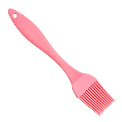 Silicone Oil Brush Barbecue Basting Brush Seasoning Sauce Cake Bread Butter Egg Heat Resistant Home Kitchen Baking Cooking Tools - color: Pink, size: Medium