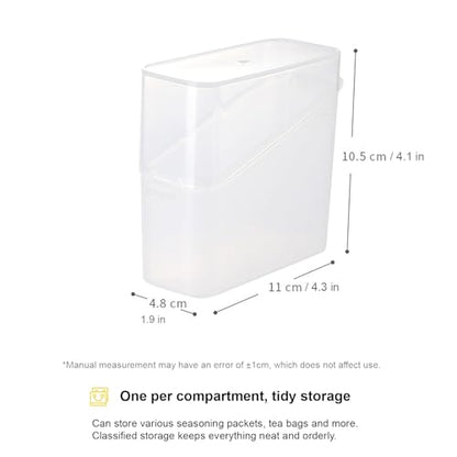 Food Storage Containers with Lids Sliced Cheese Container for Fridge Stackable Multifunctional Stackable 1PCS - color: White