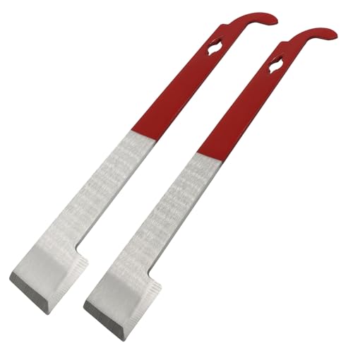Hitefu 2 Pack Stainless Steel Bee Hive Scraper Tool, 10.5" J Hook Frame Lifter & Scraper for Beekeeping Equipment - style: J Hook