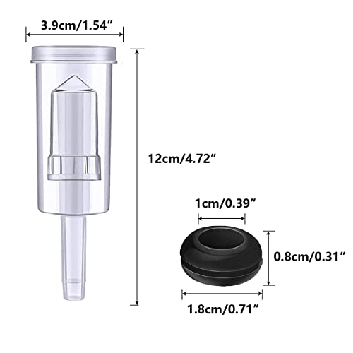 8 Pcs Air Locks Airlock Set for Fermentation,High Transparency | With 30Pcs Silicone Grommets,Detachable Design,Odorless and Non-toxic,Brewing Beer/Wine/Sauerkraut/Other Fermentation Project