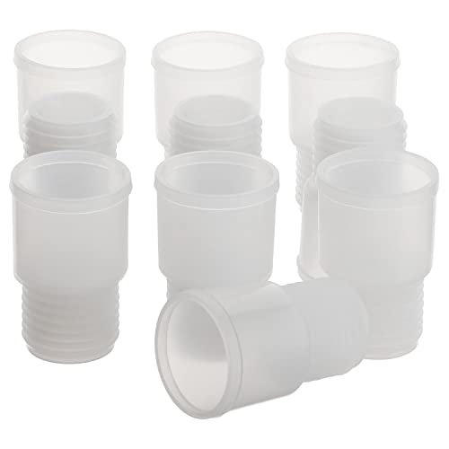 stonylab Silicone Stopper with Thread, 24# Natural Silicone Septum Stopper Fit for 24/40, 24/29 Outer Joint Lab Glassware, Sleeve Type, Pack of 10 - size: 24#