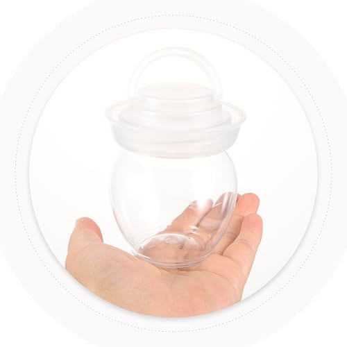 Veemoon 6pcs 200ml Fermenting Pickle Jars with Sealing Airlock, Household Vegetable Pickling Containers for Kitchen Food Storage