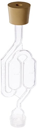 Fastrack Airlocks for Fermenting (Set of 3) | Bubble Airlock for Wine Making and Beer Making | BPA-Free S-Shaped | Used for Brewing Wine, Beer, Pickles & More | Transparent