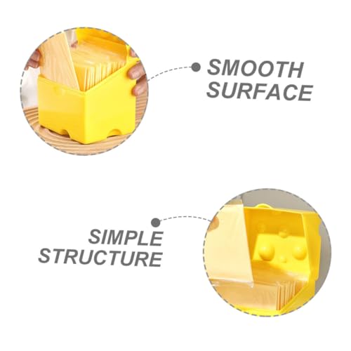 2pcs Airtight Cheese Block Storage Container Sealed Lid Slice Cheese Keeper for Fridge