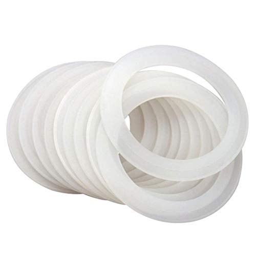 Silicone Jar Gaskets Leak Proof and Airtight 10 Pack for 70mm and 86mm Can Lids White (70mm) - size: 70mm