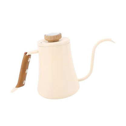 Emoshayoga Coffee Kettle with Integrated Thermometer for Precise Brewing At Home 600ML Stainless Steel Gooseneck Drip Pot