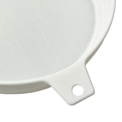 GANAZONO Double Sieve Honey Strainer for Beekeeping Use Plastic Honey Filter with Anti-Rust Nylon Mesh White Beekeeping Tool