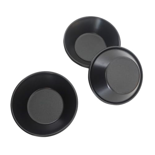 8 Pack Egg Tart Molds, 3 Inch Carbon Steel Tart Pans, Reusable Cake Baking Tin for Pies, Tartlet, Quiches, Pastel de Nata - Black - color: Black