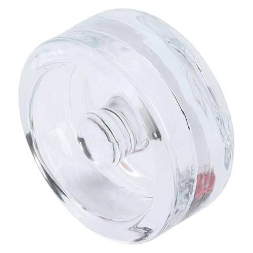 SUNGOOYUE Glass Fermentation Weights Mason Jar Glass Fermentation Weight, 7Cm Mason Jar Weight For Wide Mouth, Stones For Pickling Kimchi (4PCS Transparent)