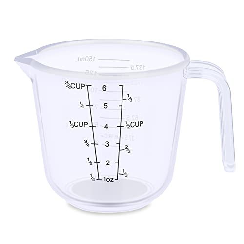 DOTINGHUX Measuring Cup, 3/4 Cup, Clear - size: 3/4 cup