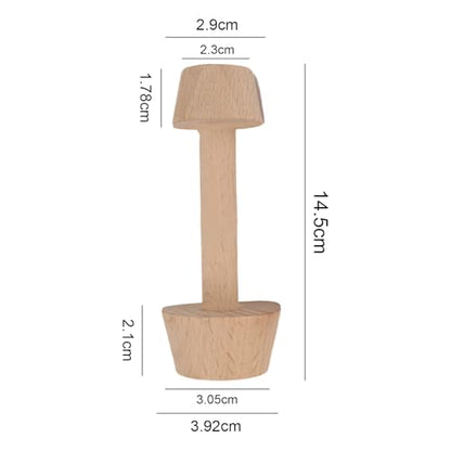 Wooden Tart Tamper,Double Side Pastry Dough Egg Tarts Pastry Tools DIY Cake Pastry Tools for Making Egg Tart, Pasta, Cheesecakes Dessert Kitchen Baking Tools (Model 3) - color: Model 3