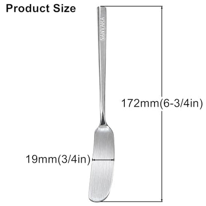 Butter Spreader Knives Set of 5, 304 Stainless Steel Butter Knife Set, Dishwasher Safe Cheese Spreaders for Charcuterie, Jam and Cream Cheese