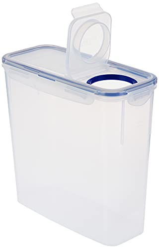 Lock & Lock Easy Essentials Food Storage Bin Set for Pasta, Flour, Sugar/Airtight Container Lids/BPA-Free/Dishwasher Safe, 8 Piece - Clear - size: 8 Piece Set