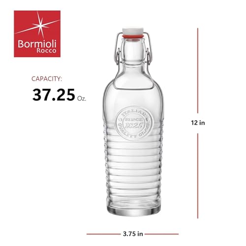 Bormioli Rocco Officina 1825 Swing Top Bottle - Clear 37.25 Oz