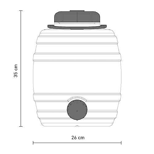 Speidel 12L (3.2 Gallon) Plastic Fermenter with Spigot | Opaque HDPE Fermentation Bucket with Lid | Durable Homebrewing Container for Beer, Wine & Cider | Made in Germany