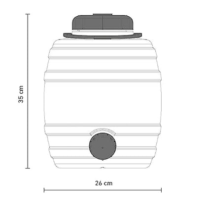 Speidel 12L (3.2 Gallon) Plastic Fermenter with Spigot | Opaque HDPE Fermentation Bucket with Lid | Durable Homebrewing Container for Beer, Wine & Cider | Made in Germany