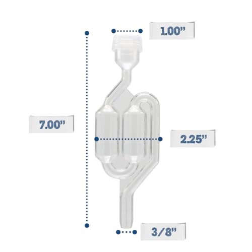 Fermentaholics Airlocks With Grommets Set – 4 Airlocks and 8 Grommets for Homemade Wine, Beer, Cider, Kimchi, Sauerkraut – Preserving, Brewing, Fermenting (S-Shaped Airlocks With Grommets Set) - size: S-Shaped Airlocks With Grommets Set