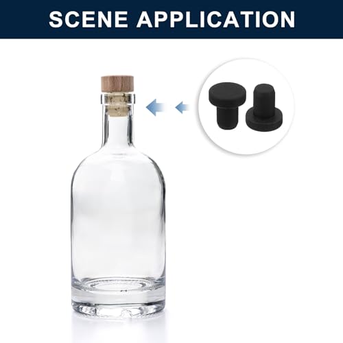 uxcell 32 Pieces Black Rubber Stopper, 4.5mm Plug Holes for 4-4.3mm/0.16-0.17" Hole - size: 4-4.3 mm