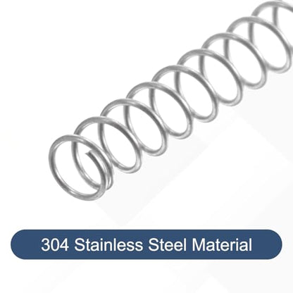 uxcell 50Pcs 304 Stainless Steel Compression Springs, 0.3mm x 2mm x 30mm Small & Tiny Pen Spring for Home Repair & DIY, Workshop & Industrial Use, (Silver Tone) - size: 2mmx30mm