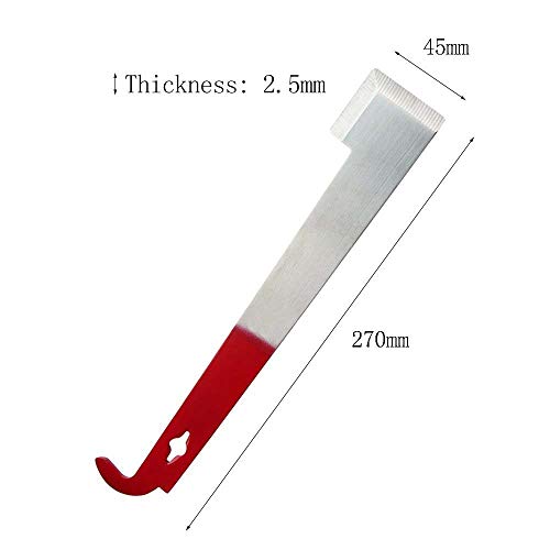 KINGLAKE 2 Pcs Steel Hive Tool The Best Paint Scraping Tool 2 Styles Bee Hive Frame Lifter and Scraper for Beekeepers - color: Red