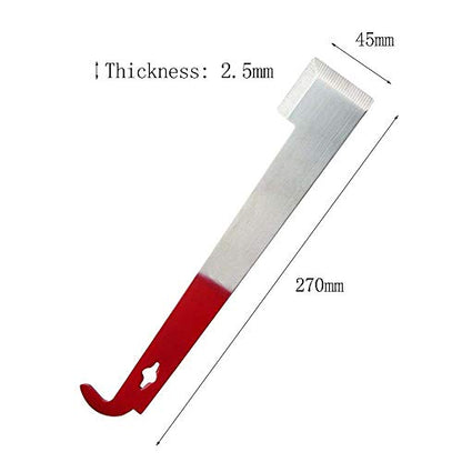 KINGLAKE 2 Pcs Steel Hive Tool The Best Paint Scraping Tool 2 Styles Bee Hive Frame Lifter and Scraper for Beekeepers - color: Red