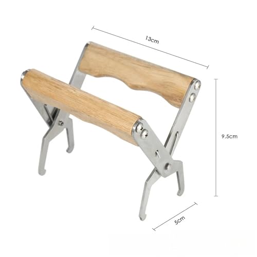 Bee Hive Frame Grip 2pcs Beehive Clip Clamp Grasp Stainless Steel Wooden Honeycomb Spleen Clip Lifter Beekeeper Bee Hive Frame Clips Beekeeping Tools for Beekeeeper
