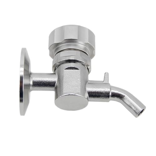 1.5"TC Sample Valve 304 Stainless Steel Sanitary Clamp Brewing Sample Valve Homebrew Conical Fermenter(B) - color: B