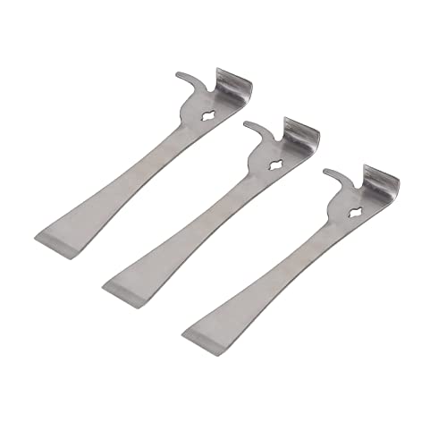 3pcs Hive Scraper Tools J-Hook Polished Stainless Steel Multifunction Beekeeping Tools Beekeeping Equipment Bee Hive Hand Tool Beekeepers Supplies