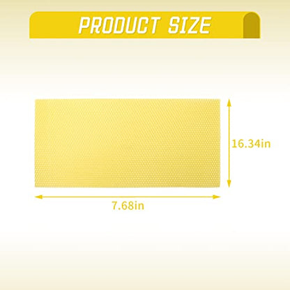 30Pcs Natural Beeswax Foundation Sheets, Stable Placement & Easy Installation Honeycomb Wax Sheets, Multi-Material Compatible Beehive Wax Sheets for Beekeeping & DIY Candle Making