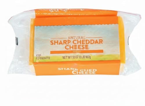 Sliced Sharp Cheddar Cheese, delivers the bold, sharp cheddar taste you expect. The cheese is sliced for ease of use, and the resealable container helps ensure freshness. [32 oz, 2 lbs.]