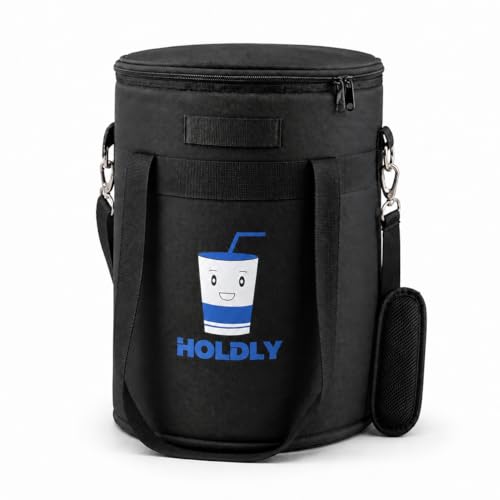 2.5 Gallon Mini Keg Cooler Bag for Cornelius/Corny Kegs – Insulated Beer Cooler with Oxford Cloth, Waterproof Lining & Shoulder Strap – Portable Home Brew Keg Tote Keeps Craft Beer Cold On‑the‑Go