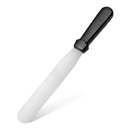New Star Foodservice Straight Icing Spatula, 8 Inch Blade, 13 Inch Overall, Bakery-Grade Stainless Steel Cake Decorating and Frosting Spatula - size: 8-Inch Straight